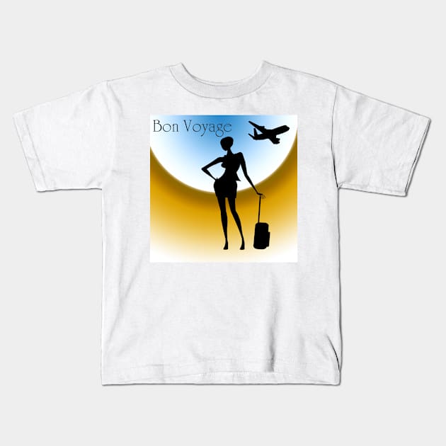 Bon Voyage Kids T-Shirt by ikshvaku